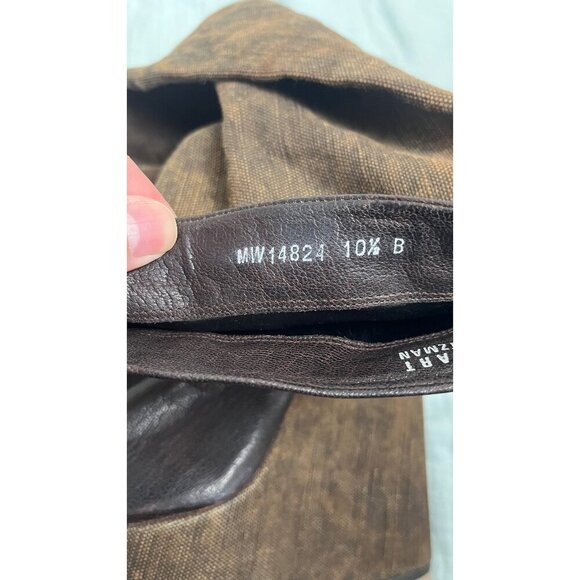 STUART WEITZMAN KNEE HIGH TALL PLATFORM WEDGE BOOTS 10.5 - Picture 5 of 8